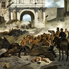 Giovanni Fattori, Garibaldi a Palermo, 1860-1861, Olio su tela, cm. 88x132, Viareggio, courtesy Società di Belle Arti