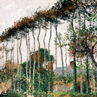 Camille Pissarro (1830-1903), Les grands hêtres à Varengeville (I grandi faggi a Varengeville), 1899 circa, Olio su tela, 54 x 64.8 cm, Firmata in basso a destra “C. P.”, Messico, Collezione Pérez Simón, Cat. rag. PDRS 1292 | IMPRESSIONISTI SEGRETI - Palazzo Bonaparte, Roma 6 ottobre 2019 - 8 marzo 2020