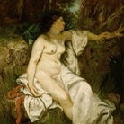 Gustave Courbet, Bagna addormentata vicino al ruscello, 1846. Olio su tela, 81,3 x 64,8 cm. Detroit Institute of Arts, City of Detroit Purchas