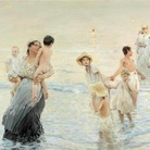 Ettore Tito, Luglio (Sulla spiaggia), 1894, Olio su tela, Trissino (VC), Fondazione Progetto Marzotto