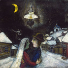 Marc Chagall, Nella notte, 1943, Olio su tela, 52.4 x 47 cm, Philadelphia Museum of Art, Collezione Louis E. Stern, 1963