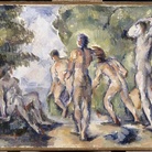 Paul Cézanne, Bagnanti, 1892 ca., olio su tela, 22 x 33 cm, Parigi, Musée d’Orsay, in deposito al Musée des Beaux-Arts, Lione 