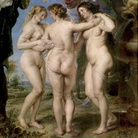 Sir Pieter Paul Rubens (Siegen, 1577 - Anversa,1640), Le Tre grazie, 1638 circa, Olio su tela, 181 x 221 cm, Museo del Prado, Madrid