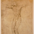Raffaello Sanzio, Studio per un Crocifisso, biblioteca Marucelliana, Firenze.