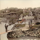 Kusakabe Kimbei (attr.), Il Parco del Principe Hotta a Tokyo, ante 1893, Giappone Segreto. Capolavori della fotografia dell'800 | Courtesy of Palazzo del Governatore, Parma 2016