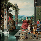 Jan Brueghel il Giovane, Allegoria dell’udito, 1645-50 ca., Olio su tela, 82.5x57 cm, Diana Kreuger, Ginevra