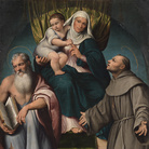 Jacopo da Ponte detto Bassano (1510 - 1591), Sant’Anna in trono con la Vergine Bambina tra i Santi Girolamo e Francesco, 1541, Olio su tela, 147 x 103 cm | © Musei Civici Bassano del Grappa e Gallerie dell'Accademia di Venezia | Foto: Luigi Baldin