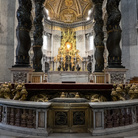 Baldacchino di San Pietro (dettaglio), Gian Lorenzo Bernini, 1623-1634, Basilica di San Pietro a Roma, Immagine tratta dal film 