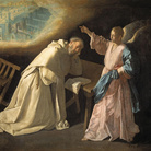 Francisco de Zurbarán, La visione di san Pietro Nolasco, 1629, Olio su tela, cm 179 x 223. Madrid, Museo Nacional del Prado