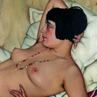 Christian Schad, Half Nude (Halbakt), 1929. Olio su tela, cm 55,5 x 53,5. Von der Heydt-Museum, Wuppertal. ©Bettina Schad, Archiv U. Nachlab & Christian Schad, by SIAE 2015-Photo courtesy Von der Heydt-Museum Wuppertal