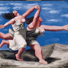 Pablo Picasso Deux femmes courant sur la plage (La course) 1922 circa Gouache su compensato, cm 32,5 x 41,1 