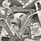 Maurits Cornelis Escher, Relatività, 1953, Litografia, 27.7 x 29.2 cm, Collezione privata, Italia All M.C. Escher works | © 2018 The M.C. Escher Company | All rights reserved www.mcescher.com