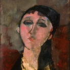 Amedeo Modigliani, Testa di ragazza (Louise), 1915, Olio su cartone riportato su tavola, 37.1 x 51.1 cm, Triton Collection Foundation | Courtesy of Palazzo Ducale, Genova 2017