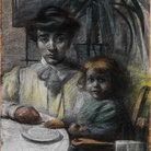 Umberto Boccioni, La moglie di Balla con la figlia, 1906 Mart, Museo di arte moderna e contemporanea di Trento e Rovereto