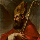 Ubaldo Gandolfi (San Matteo della Decima 1728 - Ravenna 1781), Sant’Agostino, 1760-1770 circa, Olio su tavola, 63.5 x 77.5 cm, Provenienza: Collezione Molinari Pradelli, Marano di Castenaso, 2015