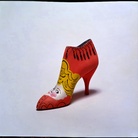 Andy Warhol, Shoe (red with blond cherub), 1958. Collezione Brant Foundation