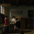 Pieter de Hooch, The Visit, 1657 ca., olio su tavola, 67.9x58.4 cm