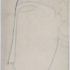Amedeo Modigliani, Testa di profilo, 1912 Matita blu su carta Centre Pompidou, Parigi