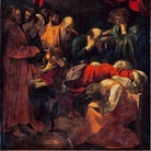 Caravaggio, Morte della Vergine, 1604-1606, Olio su tela,  369 × 245 cm, Parigi, Museo del Louvre