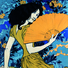 Eugène Grasset, L'Éventail, 1897, Litografia a colori, 82 x 126 cm, Gretha Arwas Collection, Londra | © Arwas Archives