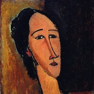 Amedeo Modigliani, Testa di Hanka Sborowska, 1917 Olio su tela, 37.3 x 54 cm, Collezione privata | Courtesy of Palazzo Ducale, Genova 2017