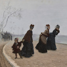 Giuseppe De Nittis (Barletta 1846 - St. Germain-en-Laye 1884), “Che freddo!” / “How cold!”, 1874, Olio su tela / Oil on canvas | Collezione privata / Private collection