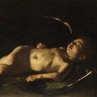 Caravaggio, Eros dormiente, 1608-1609, Olio su tela, Firenze, Galleria degli Uffizi