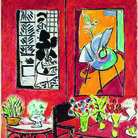 Henri Matisse, Grande interno rosso, 1948. Olio su tela, 146x97 cm. Collection Centre Pompidou, Paris Musée national d’art moderne - Centre de création industrielle. Photo : © Centre Pompidou, MNAM- CCI/Philippe Migeat/Dist. RMN-GP © Succession H. Matisse by SIAE 2015