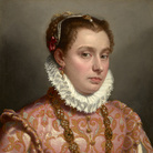 Giovanni Battista Moroni, Ritratto di giovane donna, 1575 circa, Olio su tela, 41.6 x 51.7 cm, Collezione privata | Foto: Michael Bodycomb