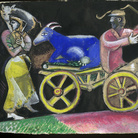 Marc Chagall, Studio per The Cattle Dealer, 1912. Gouache e grafite su carta, cm 15,7x31. Lascito Jules Lubell, New York, all'American Friends of the Israel Museum, in memoria della nonna Chaya Austern Fuchs © Chagall ® by SIAE 2015