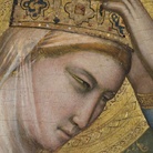 Giotto, Polittico Baroncelli, Incoronazione della Vergine, particolare 1330 ca. Tempera e oro su tavola, dalla basilica di Santa Croce, cappella Baroncelli (Firenze). Su concessione del Ministero dei Beni e delle Attiv ità Culturali e del Turismo: Soprintendenza Speciale per il patrimonio storico artistico ed etn oantropologico e per il polo museale della città di Firenze Firenze/Mondadori Portfolio/Domenico Ventura