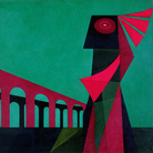 Lucio Saffaro, Basilkades (opus XXXV), 1957, Olio su tela, 77 × 90 cm, Fondazione Lucio Saffaro, Bologna