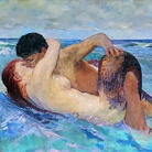 Max Klinger, Tritone e Nereide, 1895, olio su tela. Firenze, Villa Romana