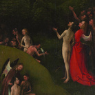 Jheronimus Bosch, Paradiso Terrestre, Polittico delle Visioni dell'Aldilà, 1490-1516 circa, Olio su tavola, 41.5 x 88.5 cm, Palazzo Grimani Venezia