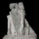 Giuliano Vangi, Donna nel vento, 1998, marmo bianco di Carrara, cm. 68h x 55 x 43,5. Montignoso, collezione Paola Baronti, Campolonghi Marmi