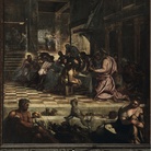 Jacopo Robusti detto Tintoretto, Ultima Cena, 1578/1581, 538x455 cm, olio su tela, Scuola Grande di San Rocco, Venezia