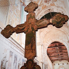 Duomo di Cefalù, Cristo Risorto, retro della croce lignea opera di Guglielmo da Pesaro, circa 1465 - 1468