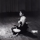 Yoko Ono, Cut Piece, 1964, Performed by Yoko Ono, Carnegie Recital Hall, New York, March 21, 1965 | © Minoru Niizuma, Courtesy Lenono Photo Archive, New York Courtesy Merano Arte “Gestures - Women in action”