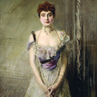 Giovanni Boldini, Ritratto dell'Infanta Eulalia di Spagna, 1891, Olio su tela, 101.5 x 202 cm, Museo Giovanni Boldini, Ferrara