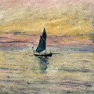 Claude Monet (1840 - 1926), Barca a vela. Effetto sera, 1885, Olio su tela, 54 x 65 cm Parigi, Musée Marmottan Monet, Lascito Michel Monet, 1966, Inv. 5171 | © Musée Marmottan Monet, Académie des Beaux-Arts, Paris