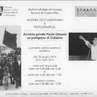 Archivio privato Cinanni, un partigiano di Calabria