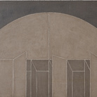 Giuseppe Uncini, Dimore G 11, 1981, Cemento e laminato legno, 100 x 60 cm, 
