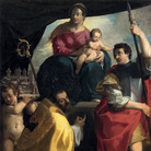 Carlo Bononi, La Vergine in trono con i Santi Maurelio e Giorgio, 1604 circa, Olo su tela, 114 x 163 cm, Vienna, Kunsthistorisches Museum, Gemäldegalerie | Courtesy of Kunsthistorisches Museum, Vienna e Palazzo dei Diamanti, Ferrara, 2017