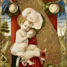 Carlo Crivelli, Madonna col Bambino, 1480-1483, tempera su tavola, collezione Lochis, 1866