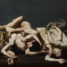 Roberto Ferri, L'amore, la morte e il sogno, Particolare, 2017, Olio su tela, 200 x 110 cm | Courtesy of Roberto Ferri e Fondazione Stelline