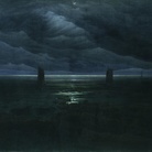 Caspar David Friedrich, Mare al Chiaro di Luna, 1835-1836, olio su tela. Amburgo, Hamburger Kunsthalle