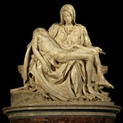 Michelangelo Buonarroti, La Pietà, 1497-1499. Scultura in marmo, cm 174 x 195 x 69. Basilica di San Pietro in Vaticano