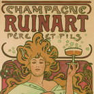 Alfons Mucha, Champagne Ruinart, Richard Fuxa Foundation