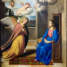 Giovan Battista Salvi detto il Sassoferrato, Annunciazione, Olio su tela, 186 x 266 cm, Casperia (RI), Chiesa di Santa Maria Annunziata