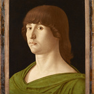 Giovanni Bellini, Ritratto di giovane, circa 1475-1478, olio su tavola, collezione Lochis, 1866